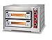 Produktbild GMG Profi Pizzaofen CLASSIC PF 5050 DE3 für Gastronomie, 2 Backkammern / Doppelkammer dual - 4 + 4 x Ø 25 cm Pizzen - 51x51x10cm, bis zu 450°C, 6000 Watt