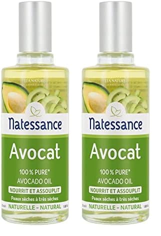 Natessance - Huile d'Avocat - nourrit et assouplit 50 ml (Lot de 2)