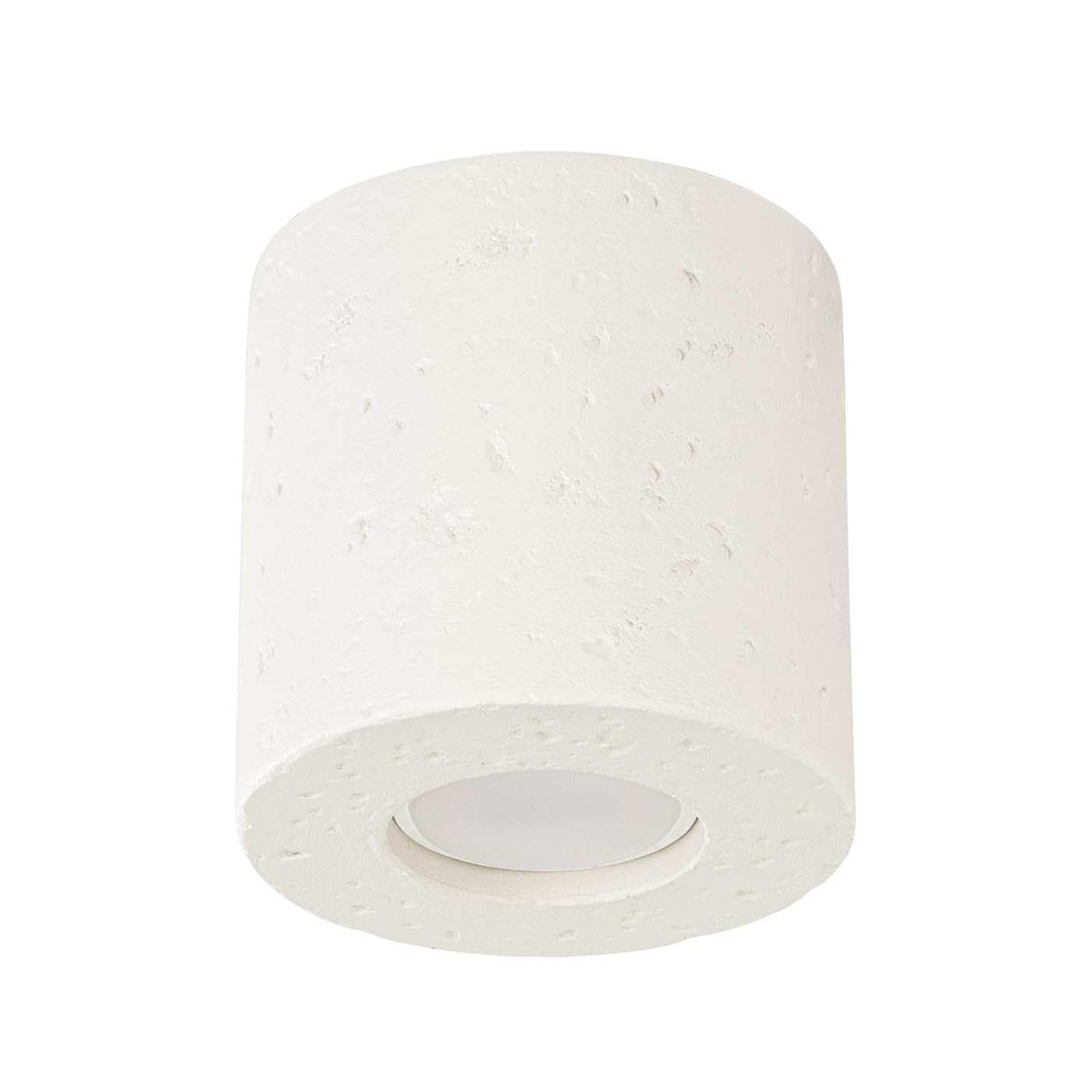 SOLLUX lighting Deckenlampe Deckenleuchte - Deckenstrahler Beton - 1 Flammig - LED Lampe Glühbirne - Beige Orbis