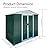 Ball & Cast 6x4FT Outdoor Storage Shed with Punched Vents,Heavy Duty Metal Sheds with Lockable Doors,Waterproof Tool Sheds for Garden,Backyard,Lawn,Easy to Assemble,Green
