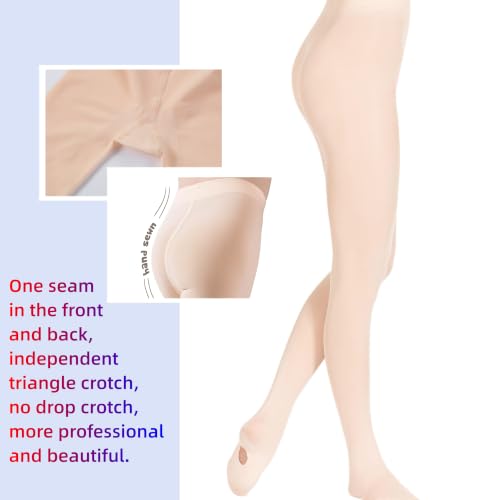 Image of DIPUG Girls Ballet Tights Convertible Dance Tights for Toddler