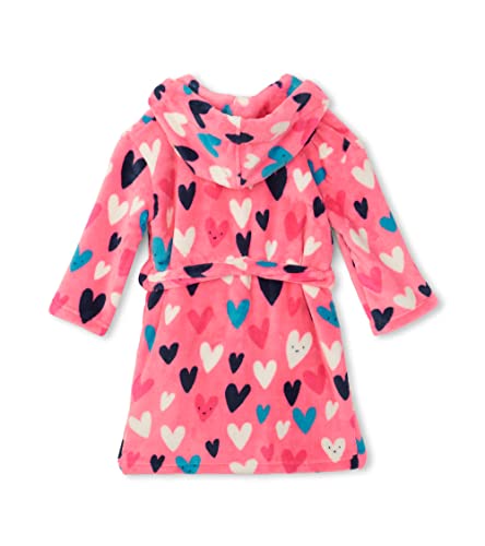 Hatley Girl's Fuzzy Fleece Robe, Confetti Hearts, Large (6-7 Years) #TOP1