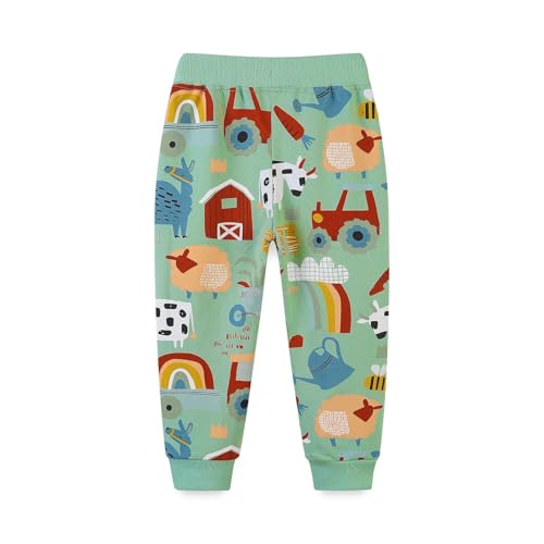 Pantalones de algodón para niños con diseño de chándal suave y elástico 190 3