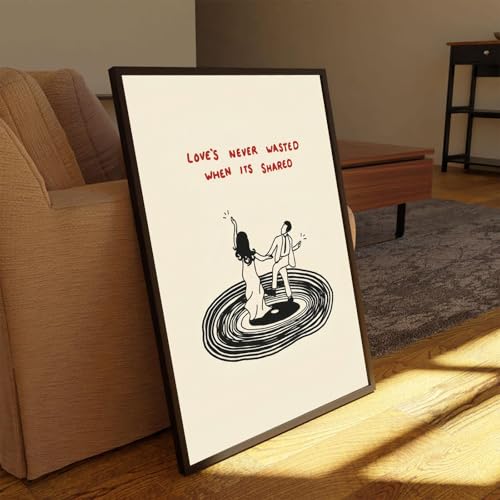 ZHXICHEN Love Quotes Minimalist Canvas Wall Art Print #TOP13