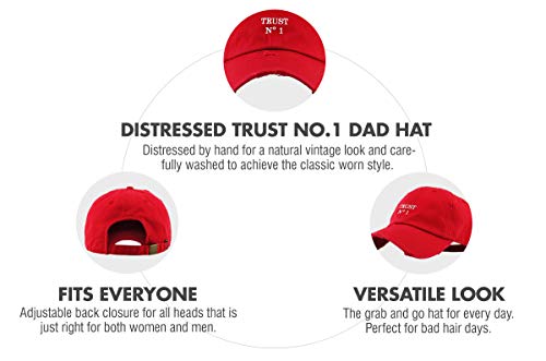 Image of KBETHOS Dad Hat Trust No One Royalty Hustle Vibe Baseball Cap Adjustable Cotton Vintage