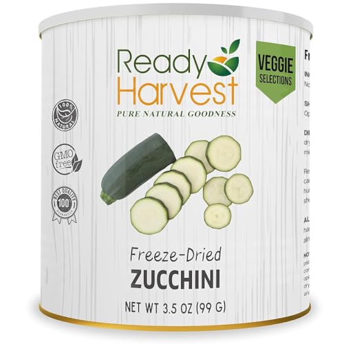 Ready Harvest Freeze-Dried Zucchini – Canned Zucchini Alternative...