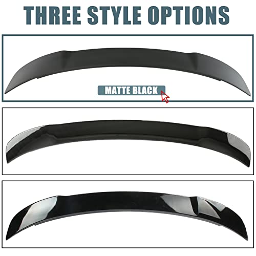 Auraroad Rear Spoiler Compatible with Charger 2011-2022 RT SXT SRT,Hellcat Style Rear Trunk Ducktail Lip Wing (Matte Black)