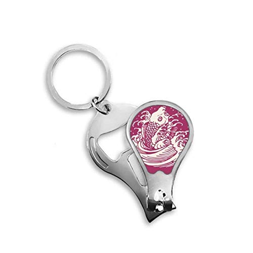 Coupe-ongles de pieds poisson culture japonaise rouge