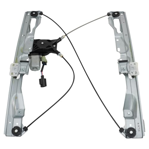 Image of TRQ Rear Passenger Side Power Window Motor and Regulator Assembly Compatible with 2009-2014 Ford F-150 Crew Cab
