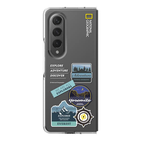 National GeographicMobile Cases (Fold 4, Crystal Slim Fit Adventure Logo)