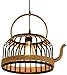 XBSLJ Ventilatore a soffitto, lampadario Lampadari Vintage Teiera Lampada a Sospensione Lampada a Sospensione in Corda di Canapa Altezza Regolabile per la Decorazione della Sala da Pranzo Nero