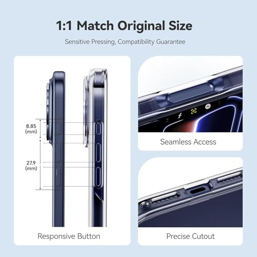 Image of REALCASE Stylish Silicone Back Cover Case for iPhone 17 Pro | Scratch Resistant Protective Crystal Clear Transparent Shock Proof Bumper Back Cover Case for iPhone 17 Pro