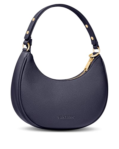 Image of Vantamo Crescent Bags For Women with RFID Protection, Half Moon Clutch Purses for Women with Anti-Theft Clip for Extra Safety