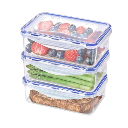 EASYLOCK Food Storage Container with Lids, 1150ML, 3 Pack