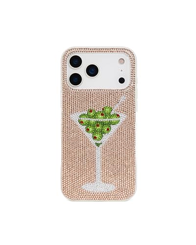 Image of JW PEI Olive Martini Artificial Crystal Phone Case - Gold