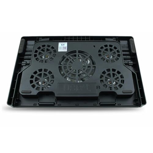 Adiós al calor en tu ordenador: base para portátil de 5 ventiladores y soporte de metal ajustable