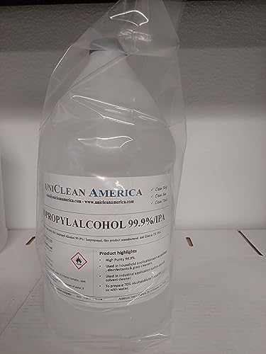 IPA - Isopropyl Alcohol - UniClean America Isopropanol 99.9% puirty- Made in USA - Size 128 fl oz