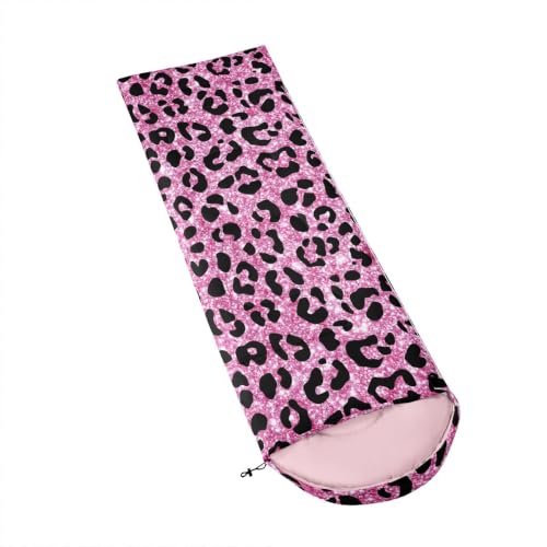 Castle Fairy Bolsa de Dormir Infantil Leopardo para Niños y Niñas, Ligera y Compacta para Camping en Clima Frío y Cálido miniatura 4