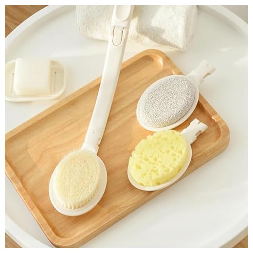 3 em 1 purificador traseiro para chuveiro foladble ergonômico alça longa conjunto de bursh de chuveiro traseiro cerdas macias purificador esponja de banho esfoliação de pés banho limpeza corporal /653