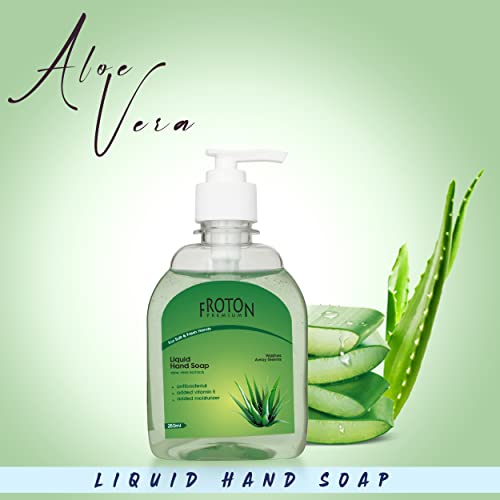 Image of Organic pH-Balance Moisturizing Aloevera Liquid Hand Wash with Refreshing Fragrance, Complete Protection for Soft & Gentle Hands 250ml (Aloe Vera (Pack of 2))