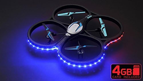 Hero RC XQ-5 V626 UFO Drone with Camera and LED 4 Channel 6 Axis Gyro Headless Mode Quadcopter 2.4ghz Ready to Fly w/Extra Battery