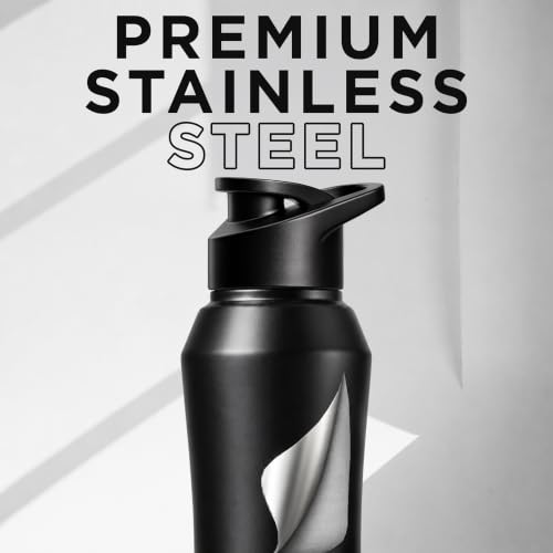 Image of Speedex Customised Engraved Name Stainless Steel Water Bottle 1 Ltr - Personalised Sipper Cap Bottle for Kids, Men & Women, School, Gym, Travel, Black, BIS Approved, Set of 1
