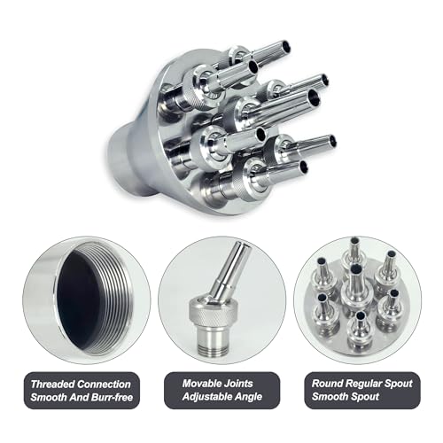 Buse de fontaine ajustable 5,1 cm réglable contre eau stagnante