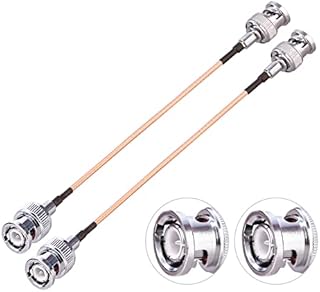 TUOLNK BNC Coaxial Cable RG316 BNC Male to BNC Male Coax Antenna Extension Cable 6inch(15cm) for CCTV/Camera/DVR BNC 50 Ohm Coax Cable Pack of 2