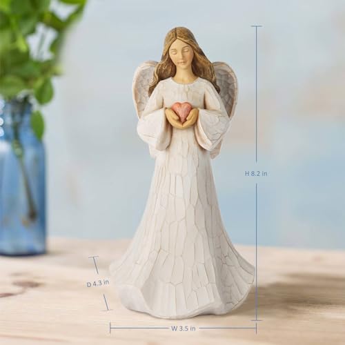 Figura Ángel Guardián Decorativa de Resina 8.2 in miniatura 2