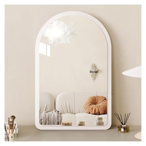 Miroir de commode moderne blanc bois pour illuminer votre salon