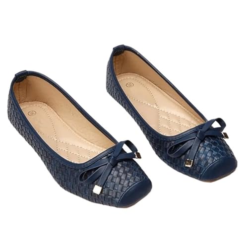 Lady Soft Sole Flats Shoes for Driving Pregnant Woman Shoes Women Autumn Spring Work Shoes Square Toe