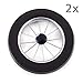 Andersen Ersatzrad-Set für Royal Shopper - Ø 250 mm - Metallspeichen - Vollgummi - Befestigung mit Schnellverschluss - Rad für Einkaufstrolley