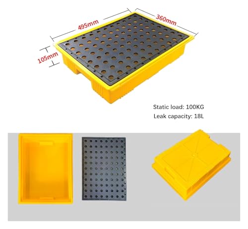 Plateforme de déversement industrielle modulaire en polyéthylène pour confinement de réservoir - 2