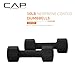 CAP Barbell Neoprene Dumbbell Weights, 10 lb Pair, Black