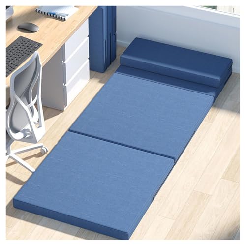 Colchón de espuma viscoelástica, colchón plegable de 3 pulgadas con funda lavable, colchón de campamento con parte inferior antideslizante, para cama de invitados, camping, oficina (70 x 200 cm)