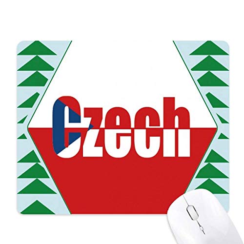 Tapis de souris drapeau République Tchèque tapis caoutchouc imprimé arbre