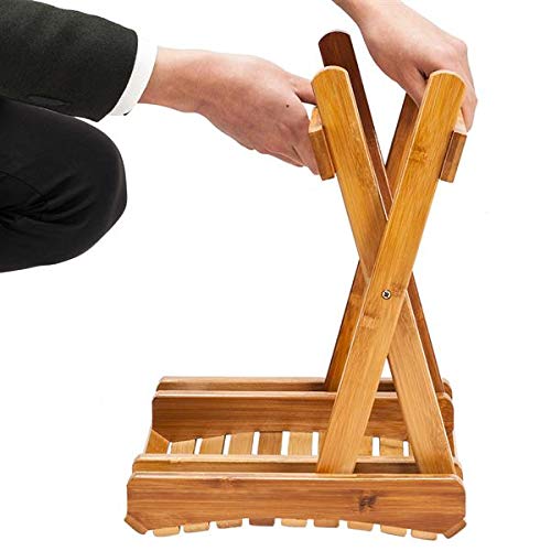 Chaise de camping pliante en bambou multifonctionnelle pour extérieur