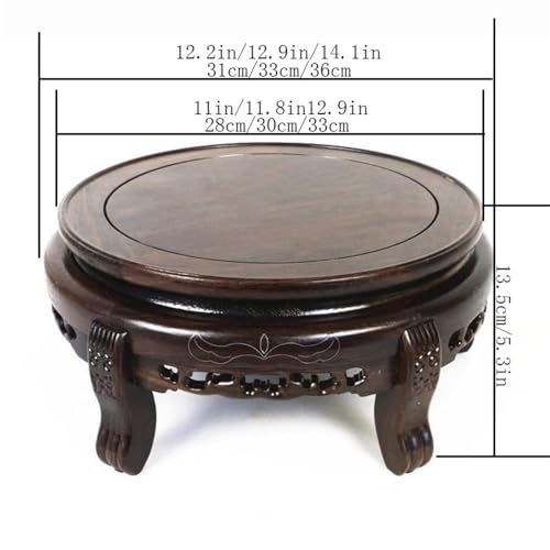 Support portable en bois de qualité supérieure pour petit pot de fleurs
