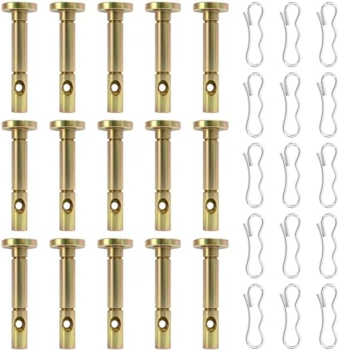 15 Pcs Snowblower Shear Pins and Cotter Pins Set, 738-04124 and 714-04040
