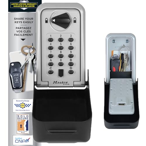 Master Lock Boite a Clef Certifiée Extra Large, Fixation Murale,