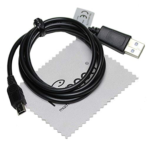 Câble de données USB câble de charge pour Texas Instruments TI-Nspire CX, TI-Nspire CX CAS, TI-Nspire TouchPad, TI-Nspire CAS TouchPad, TI-Nspire CAS TouchPad, TI-84 Plus C chiffon nettoyage mungoo