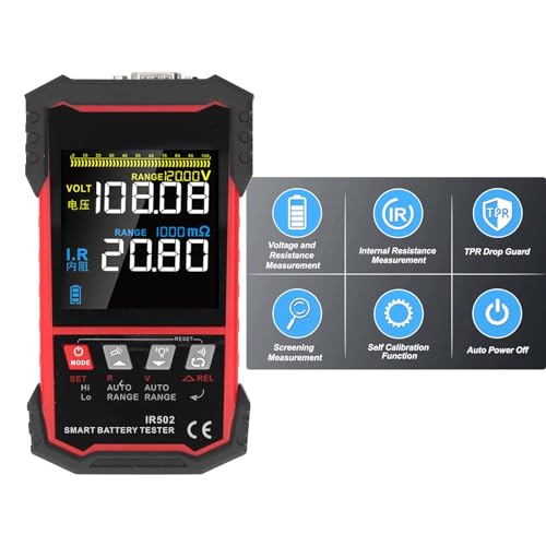 Probador de resistencia de batería con pantalla LCD de 3,2" 2