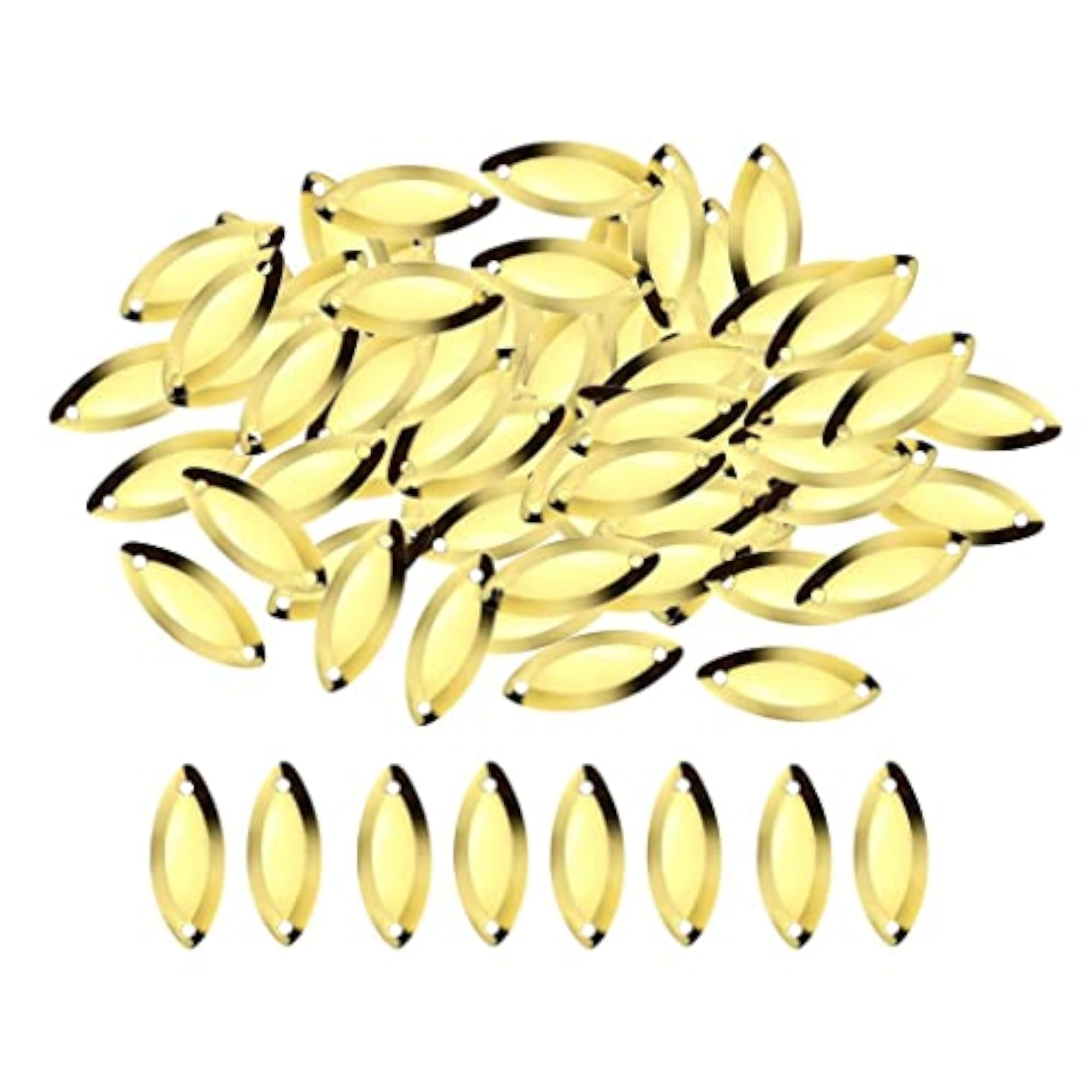 100Pcs Fly Fishing Spoons Lure Hard Sequins Baits