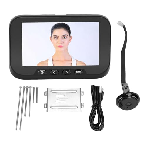 Visionneuse numérique pour porte au design épuré avec écran 4,5 pouces