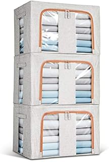 Lesfit Fabric Storage Boxes, Large Capacity (66l), Set of 3