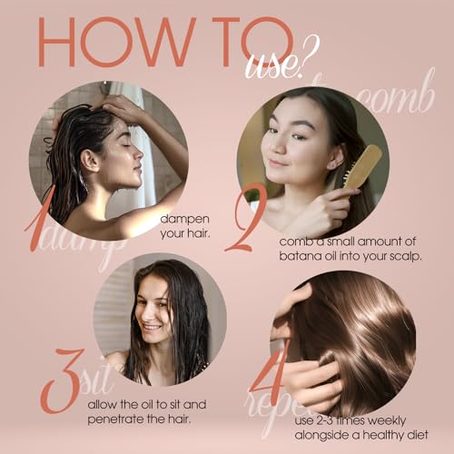 Au Natural Organics Organic Batana Oil for Hair Growth (Mid August 2025 Extraction) – 1 Litre, 100% Pure Cold Pressed Hair Growth Oil from Honduras, Reduce Hairfall, Nourishes Scalp, Repair Split Ends