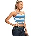 Magnesis Damen-Sport-BH mit Argentinien-Flagge, gepolstert, Yoga Gr. Small, multi