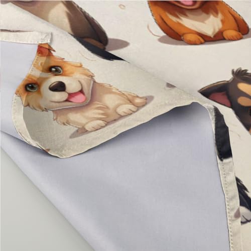 Servilletas de Tela Corgi Set de 6 50.5x50.5 cm miniatura 3