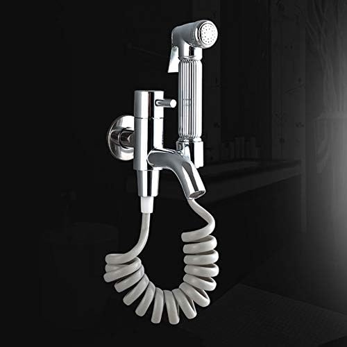 JSEIAJB Stainless Steel Toilet Hand Held Bidet Faucet Sprayer Bidet Set Sprayer Guns Toilet Spray for Bathroom Self Cleaning Shower