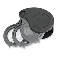 Carson 5x/10x/15x TriView Folding Loupe with Built-in Case